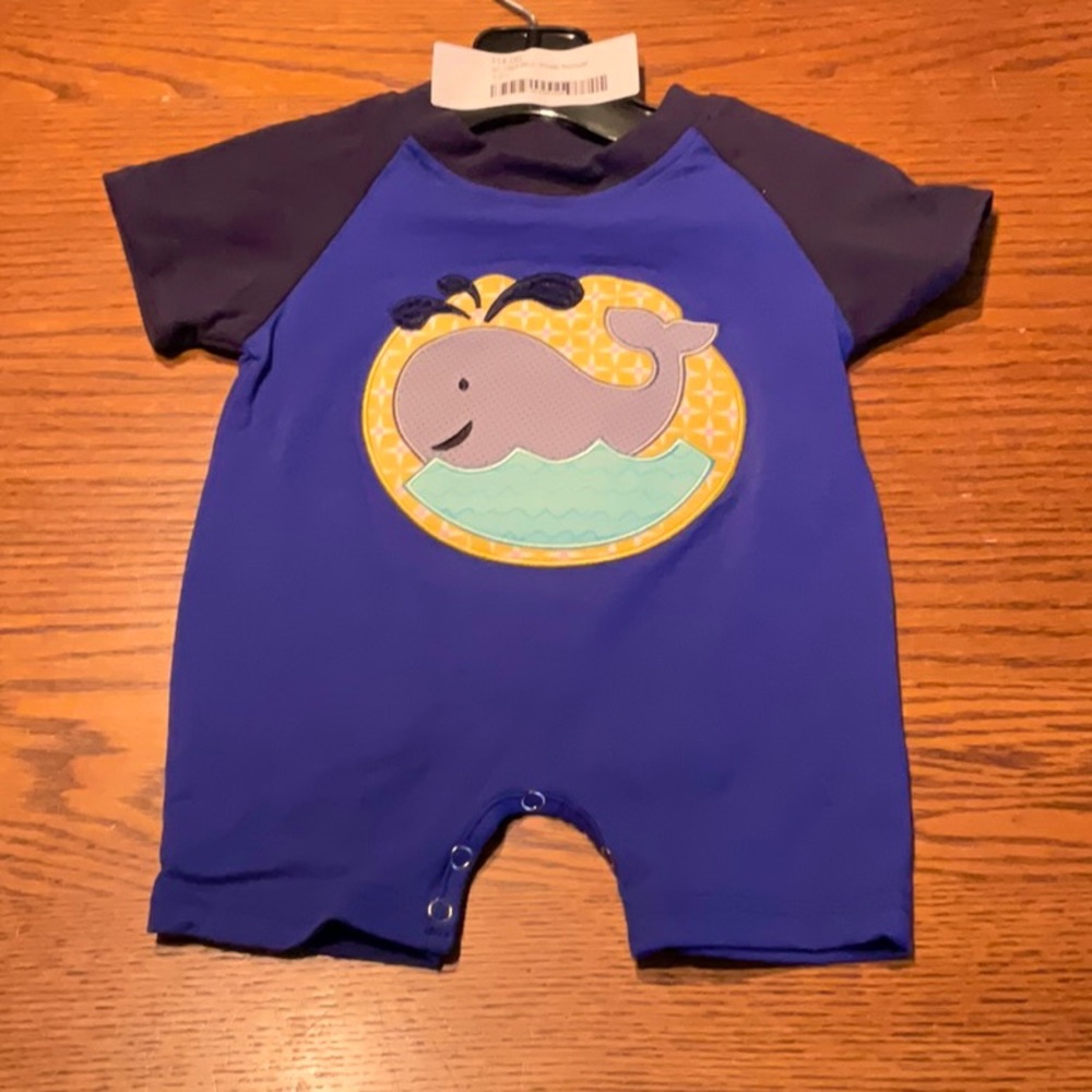 Honeydew brand – blue whale romper – new
